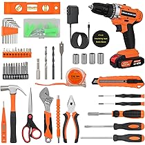 Amazon | 電動ドリル 工具セット 85PCS 12V電動ドライバー ドリル